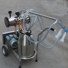 Einzelner Eimer-tragbare Vakuumpumpe-Melkmaschine mit 250 l/min Vakuumpumpe-Kapazität