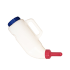 Kleine Kalb-Saugflasche-weißer Farbnaturkautschuk-Nahrungsmittelgrad des PET-4l