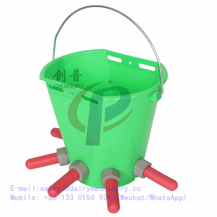 8 Liter-Molkereimaschinerie-Geräteplastikkalb-Zufuhr, Lamm-Fütterungseimer