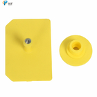 Materieller Einteiler kundenspezifische gelbe 46*58mm Kuh-Ohrmarke Tpu für Vieh
