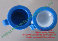 Dauerhafte Plastikrückkehr-Brustwarzen-Bad-Schale mit blauer Farbabdeckung, Einzel-Spitze Formteil